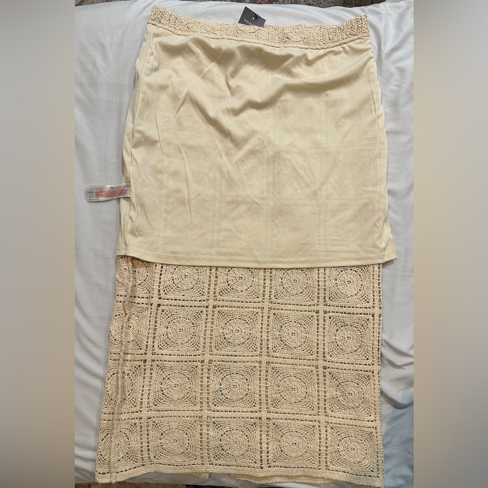 Primark Beige Crochet Skirt - Picture 8 of 8